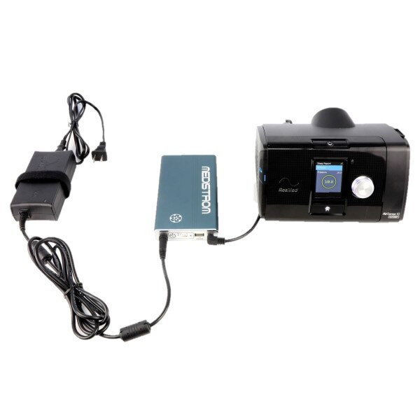 Power Adapter Plugged into Battery